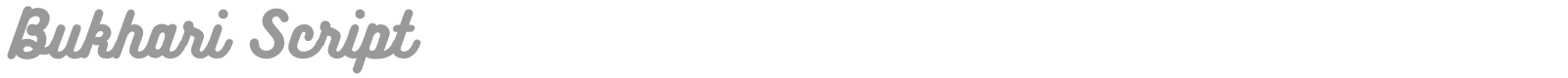 Bukhari Script Alternates font preview